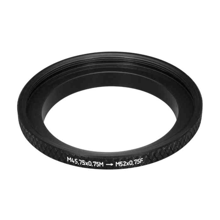 M45.75x0.75 male to M52x0.75 female adapter (step-up ring) for Compur #2