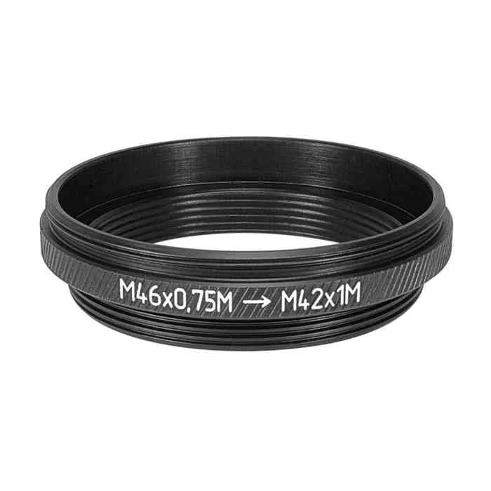 M46x0.75 male to M42x1 male (reverse) adapter