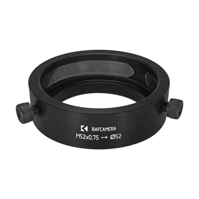 52mm clamp to M52x0.75 male thread adapter for Kowa Anamorphic 16-H lens