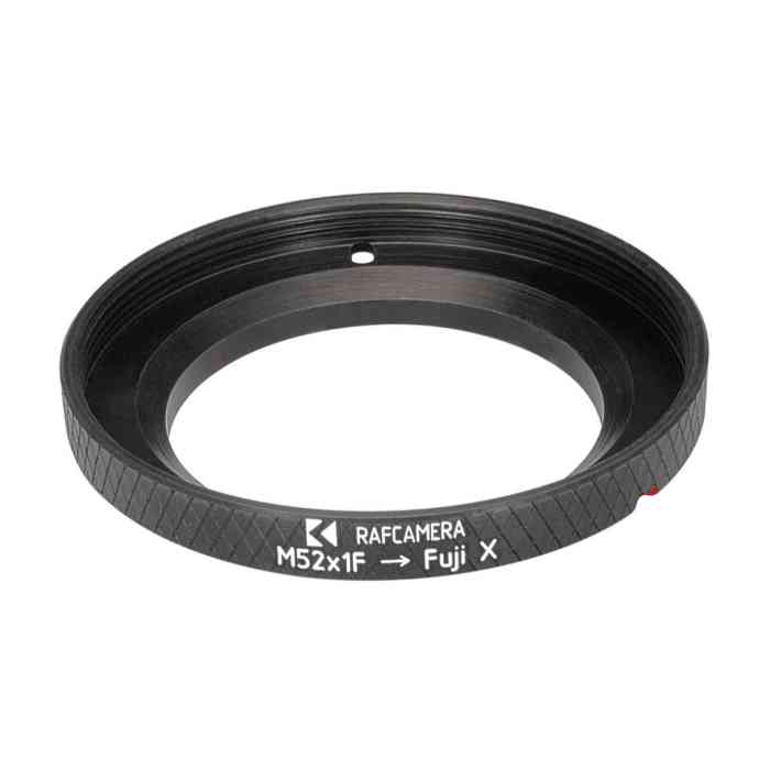 M52x1 female thread to Fujifilm X-mount (FX) adapter for helicoids