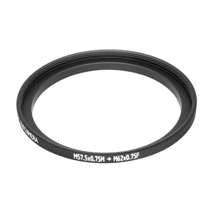 Step-Up Ring M57.5x0.75 to M62x0.75 for Angenieux 100mm Type S3 lens