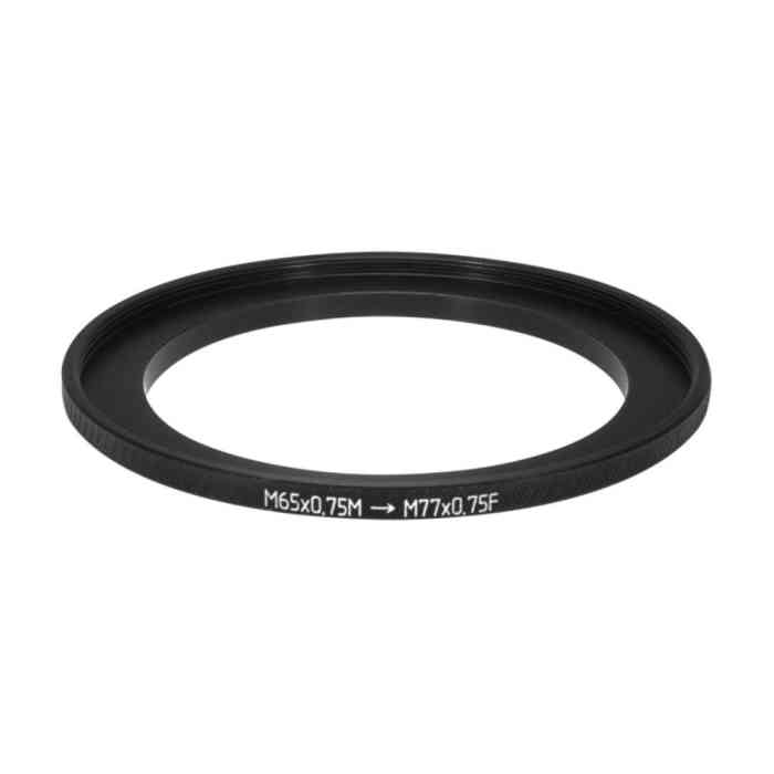 Step-Up Ring M65x0.75 to M77x0.75 for Angenieux 9.5-57mm lens