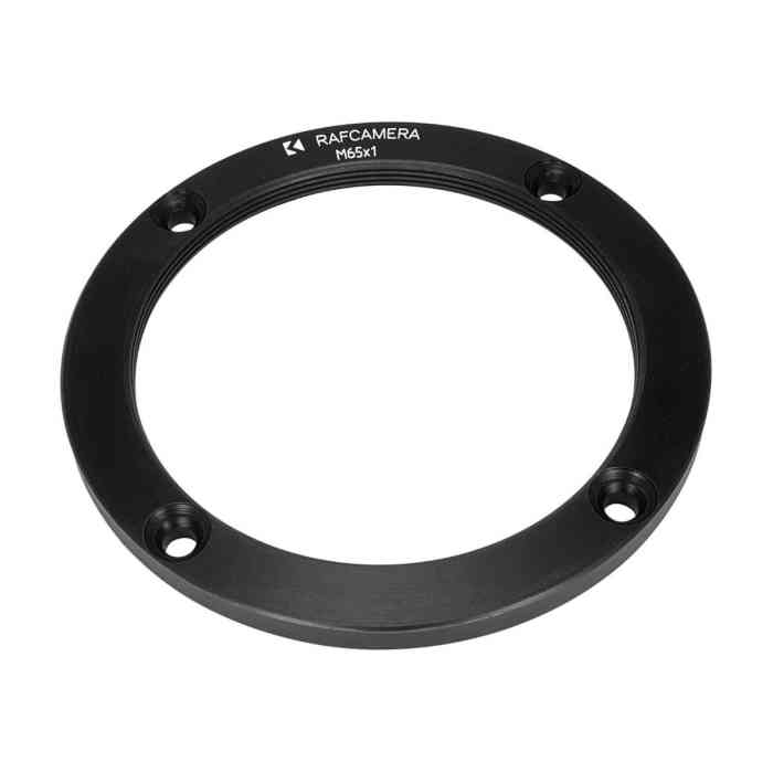 Lens board (lens flange) for M65x1 focusing helicoid, round