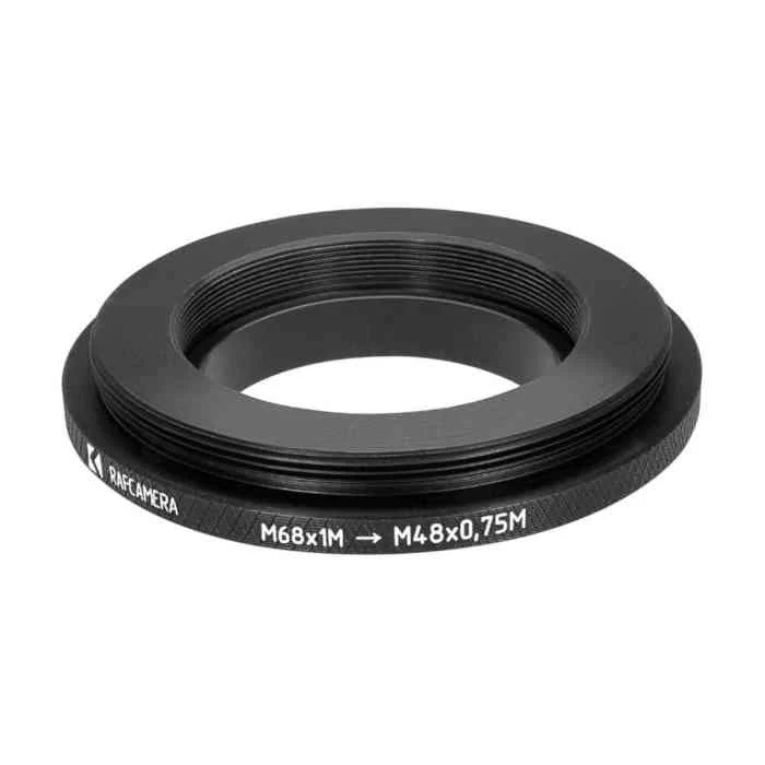 M68x1 male to M48x0.75 male thread adapter for Moonlite focuser