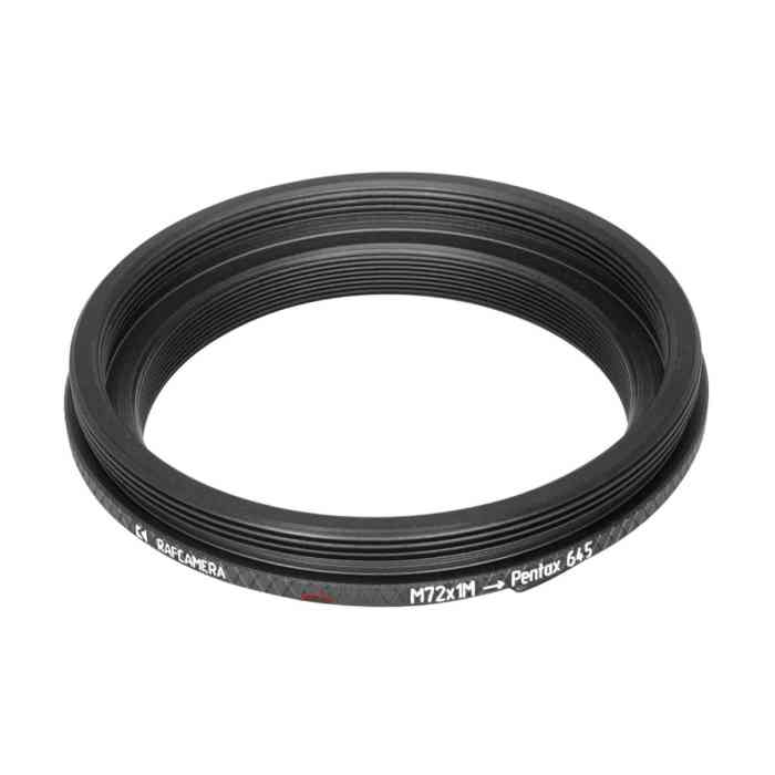M72x1 male thread to Pentax 645 camera mount adapter, 3.03mm