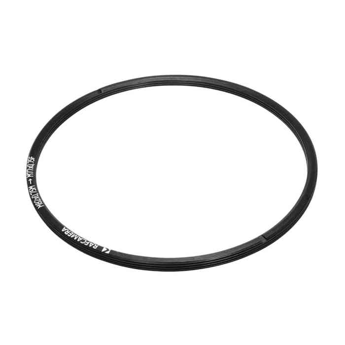M82x0.75 male to M77x0.75 female step-down ring (filter thread adapter), flangeless