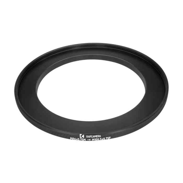 M86x0.75 male to M108.5x0.75 female thread adapter (step-up ring) for Angenieux 25-250mm lens (10x25 T2)