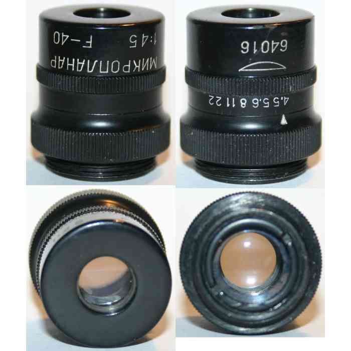 Microplanar 4.5/40mm hi-res lens