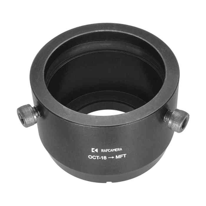 OCT-18 lens to MFT (micro 4/3) camera mount adapter, simplified