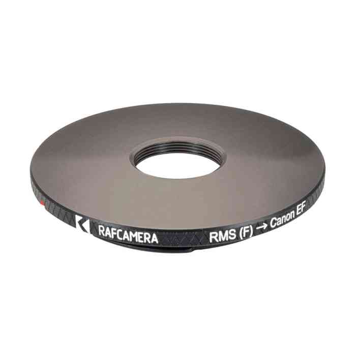 RMS female thread to Canon EOS camera mount adapter