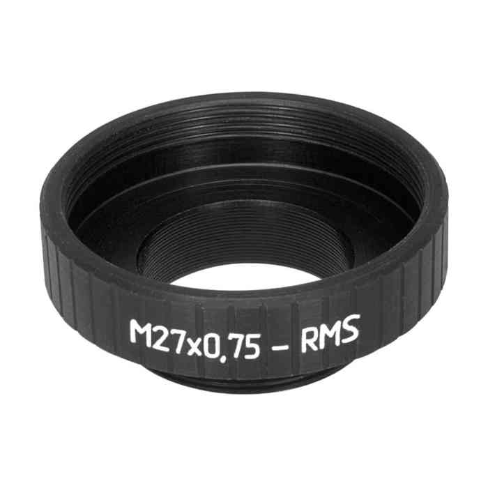 RMS male to M27x0.75 female thread adapter, black