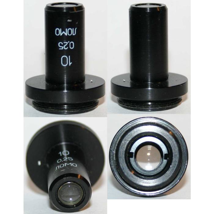 LOMO Microscope Objective - Achromat 10x0.25
