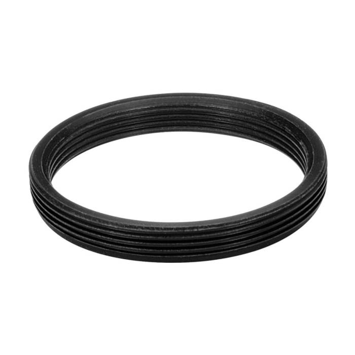 M32x0.75 male to M30x0.75 female thread adapter, flangeless, black