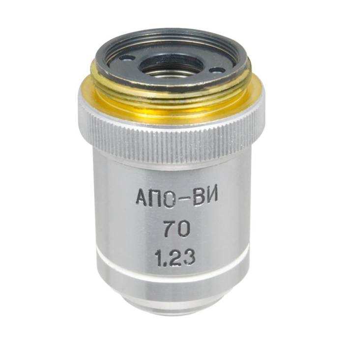 LOMO Microscope Objective - APO 70x1.23 WI, Luminescence
