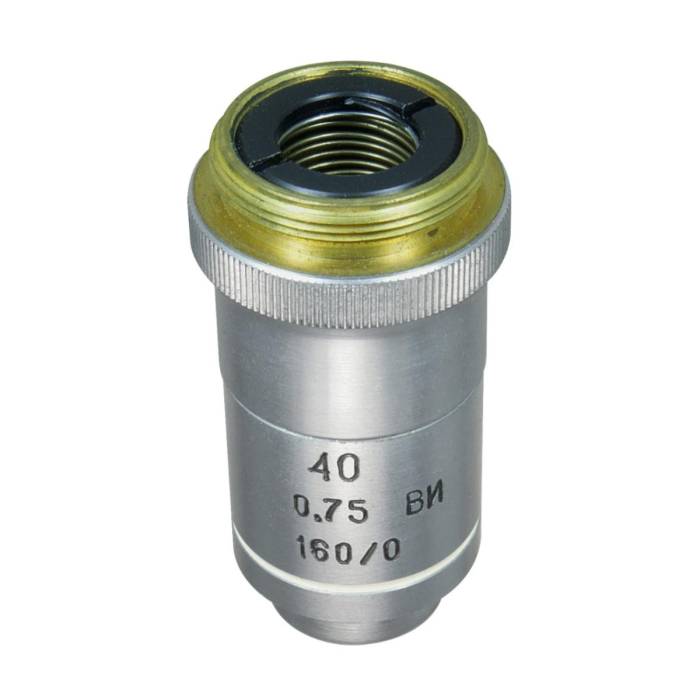LOMO Microscope Objective - Achromat 40x0.75, WI, DIN