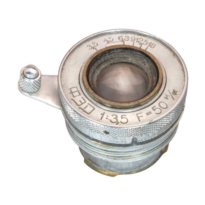 FED 3.5/50mm lens for old rangefinder cameras FED, Zorki, Leica. FOR PARTS