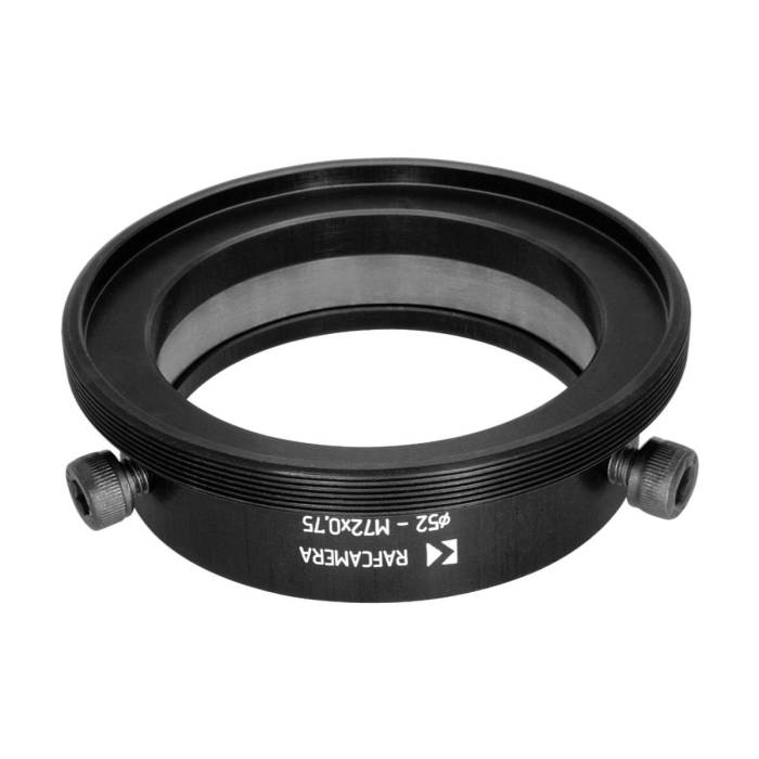 52mm clamp to M72x0.75 male thread adapter for Kowa Anamorphic 16