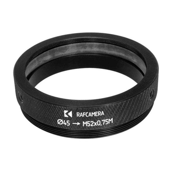45mm clamp to M52x0.75 male thread adapter