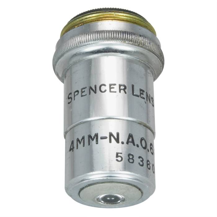 Spencer Microscope Objective - 4mm 44x0.66
