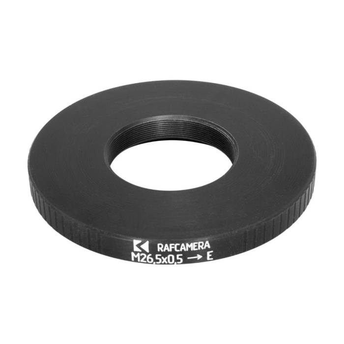 M26.5x0.5 female thread to Sony E-mount camera adapter