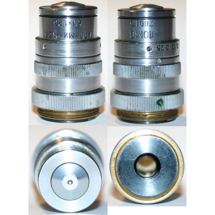 LOMO Microscope Objective - APO 60x1.25, OI, Gelatine