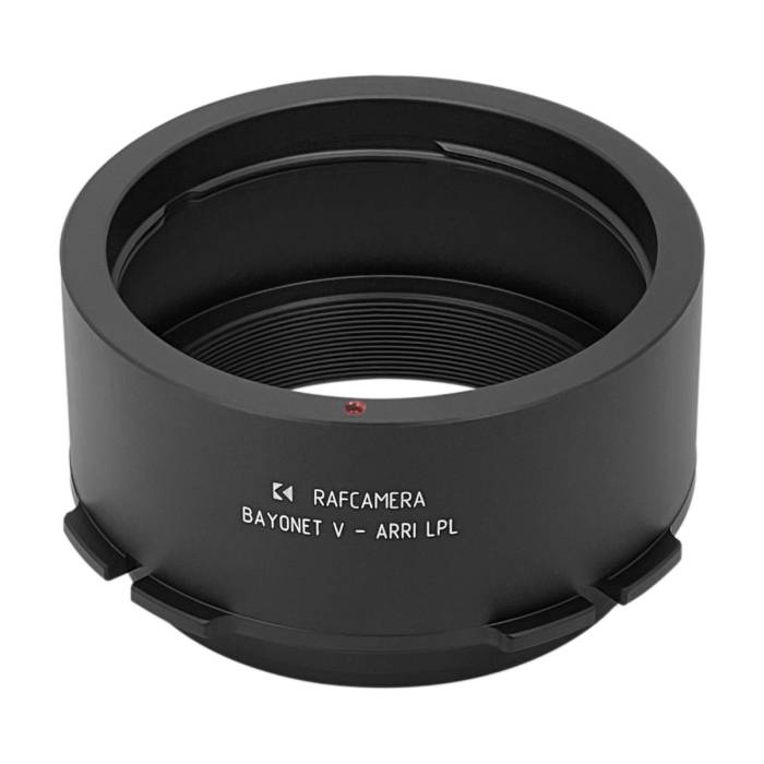 Bayonet V lens to Arri LPL camera mount adapter
