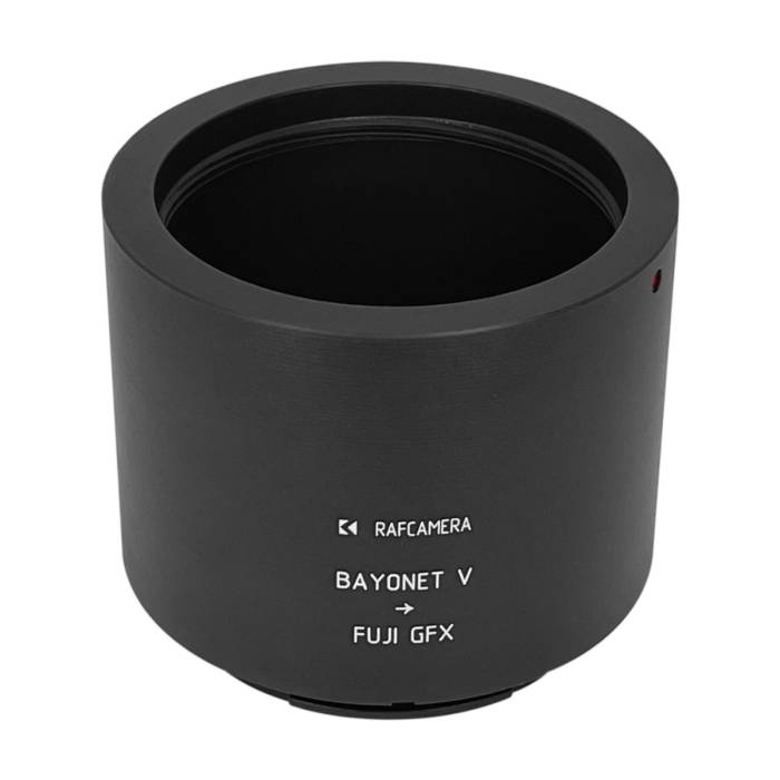 Bayonet V (Kiev-88, Salyut-S, Hasselblad 1000F) lens to Fuji GFX camera mount adapter
