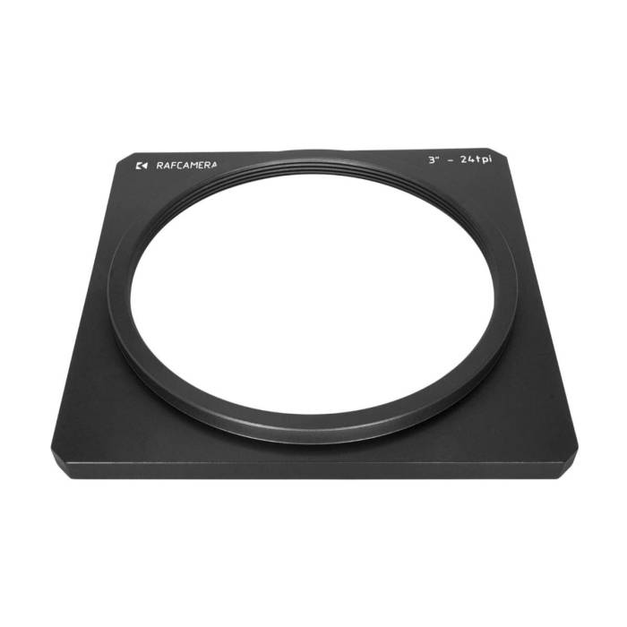 Graflex Speed Graphic lens board with 3"-24tpi female thread