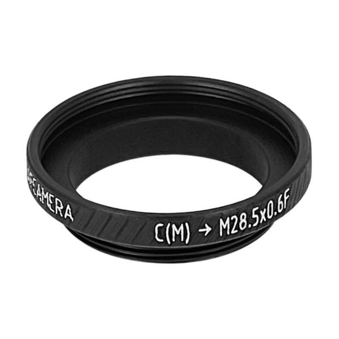 M28.5x0.6 female (1.25″ astronomy filters) to C-mount male thread adapter