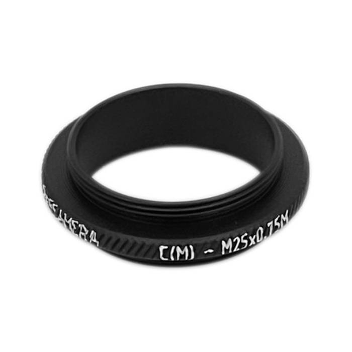 C-mount male to M25x0.75 male thread adapter