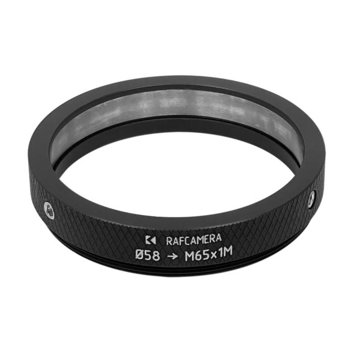 58mm clamp to M65x1 male thread adapter for helicoids