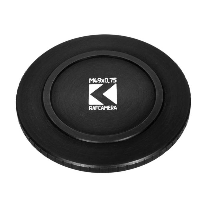 Screw-in front cap with M49x0.75 male thread