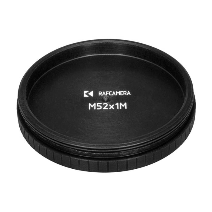 Screw-in cap with M52x1 male thread, rear view