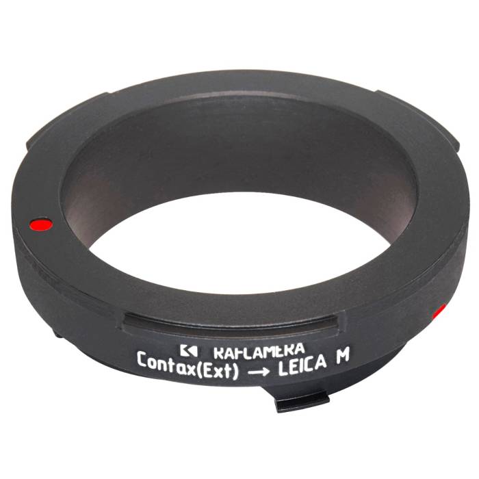 Contax external bayonet lens to Leica M camera mount adapter
