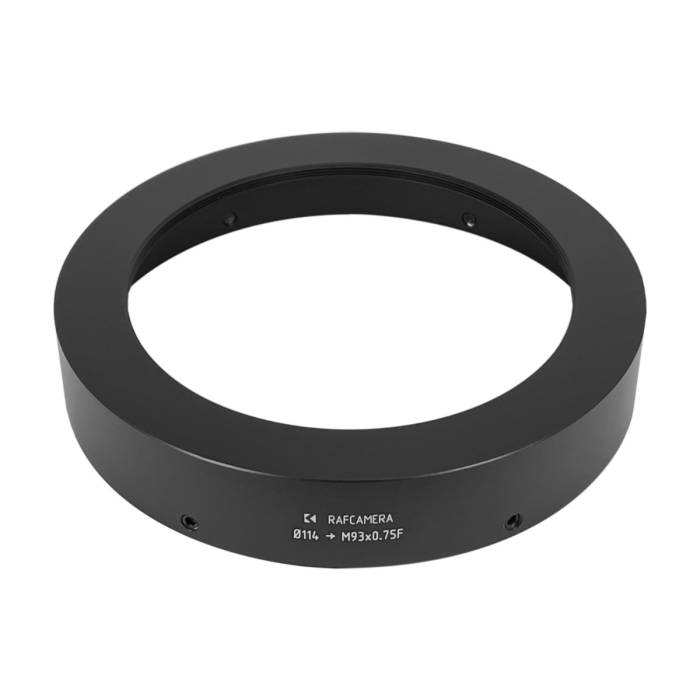 114mm clamp to M93x0.75 female thread adapter