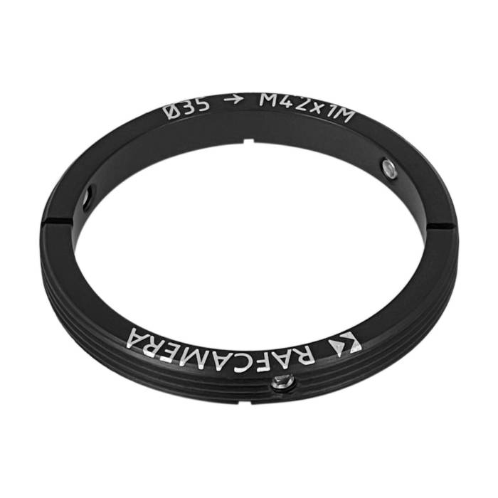 35mm clamp to M42x1 male thread adapter, flangeless