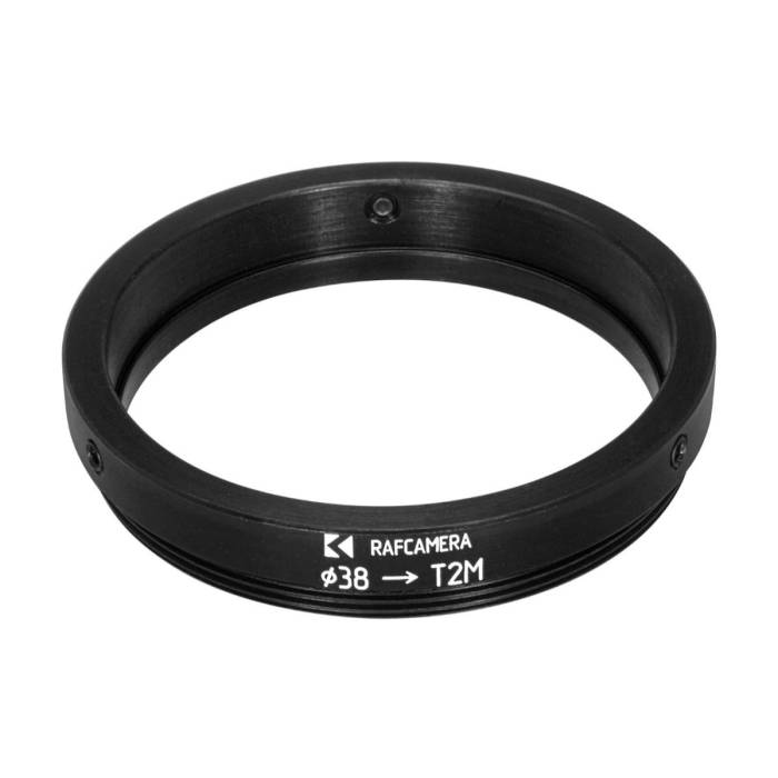 38mm clamp to M42x0.75 (T2) male thread adapter for Schneider Macro-Symmar