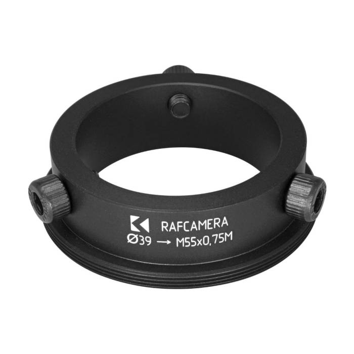 39mm clamp to M55x0.75 male thread adapter (for Kowa 16-A lenses)