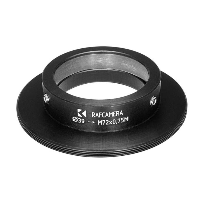 39mm clamp to M72x0.75 male thread adapter (for Kowa 16-A lenses)