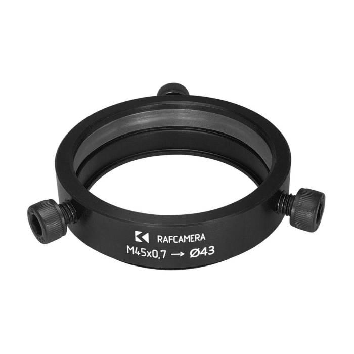 43mm clamp to M45x0.7 male thread adapter (for Kowa 16-D lenses)