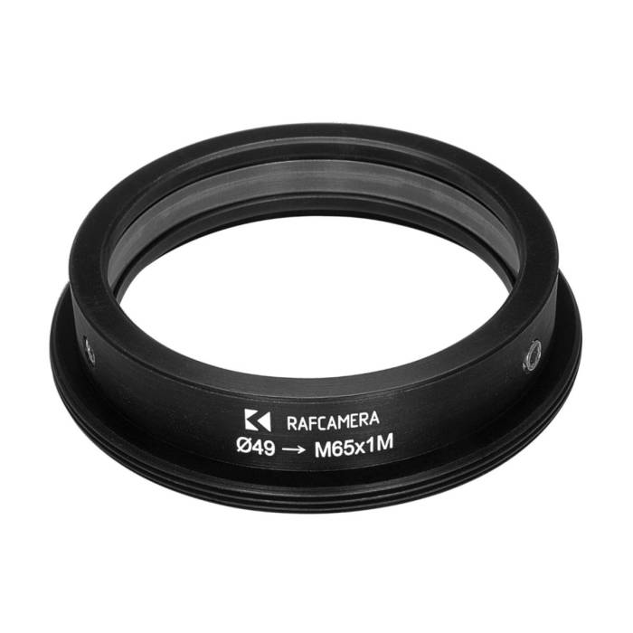 49mm clamp to M65x1 male thread adapter