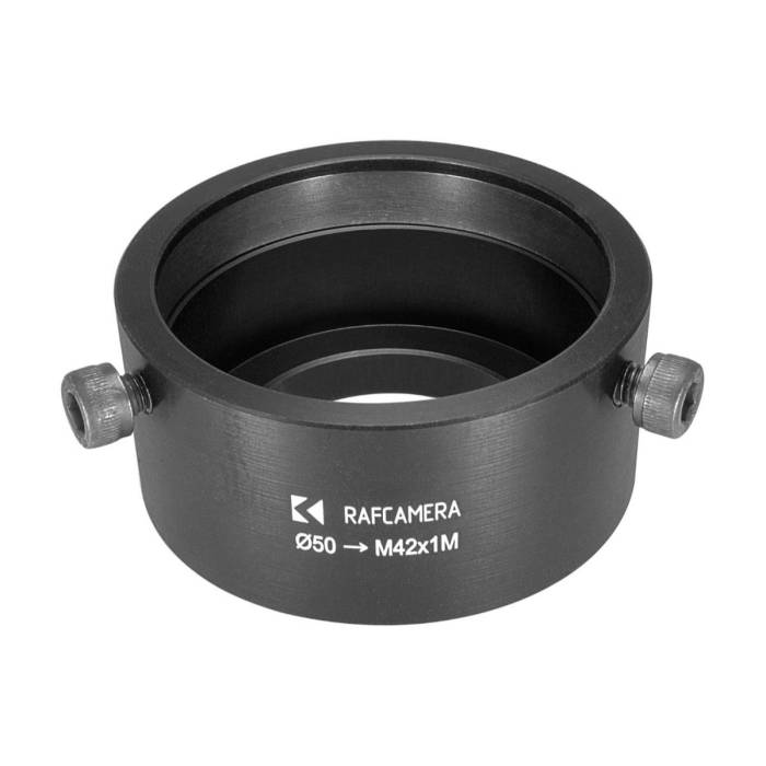 50mm clamp to M42x1 male thread adapter