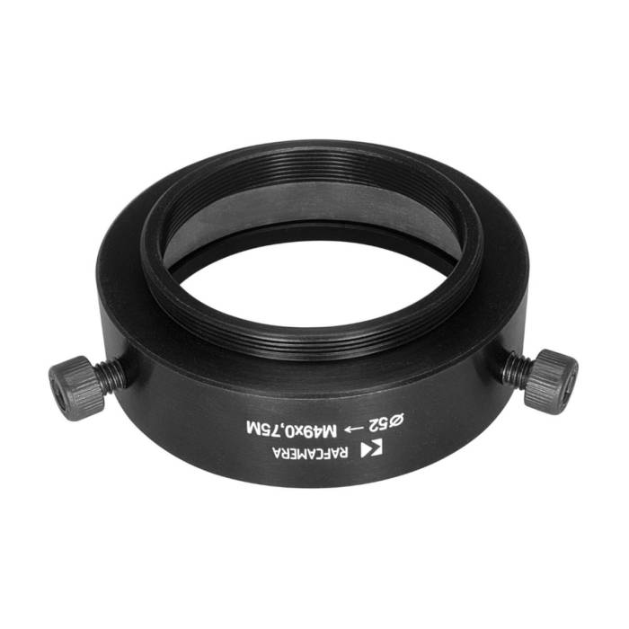 52mm clamp to M49x0.75 male thread adapter for Kowa Anamorphic 16