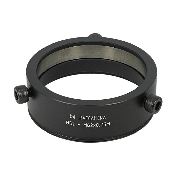 52mm clamp to M62x0.75 male thread adapter