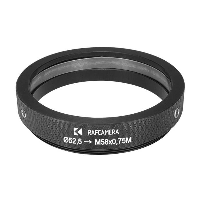 52.5mm clamp to M58x0.75 male thread adapter (for ISCO Ultrastar)