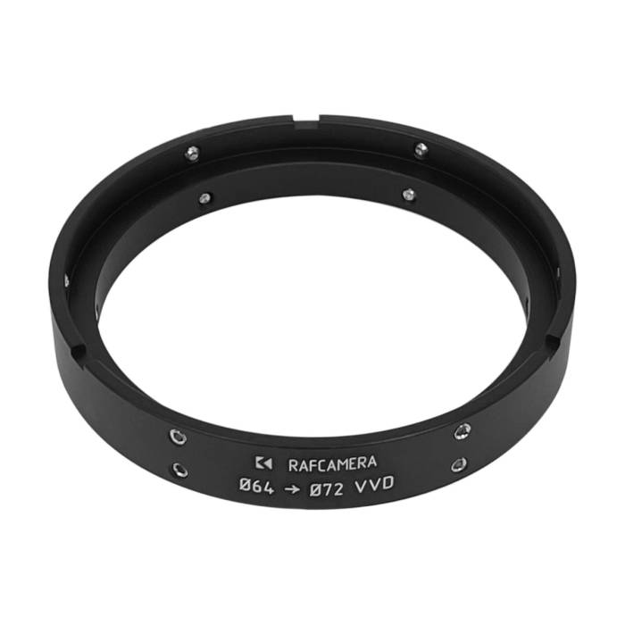 64mm clamp to 72mm clamp adapter for VVD on Bolex Moller 16/32/1.5x