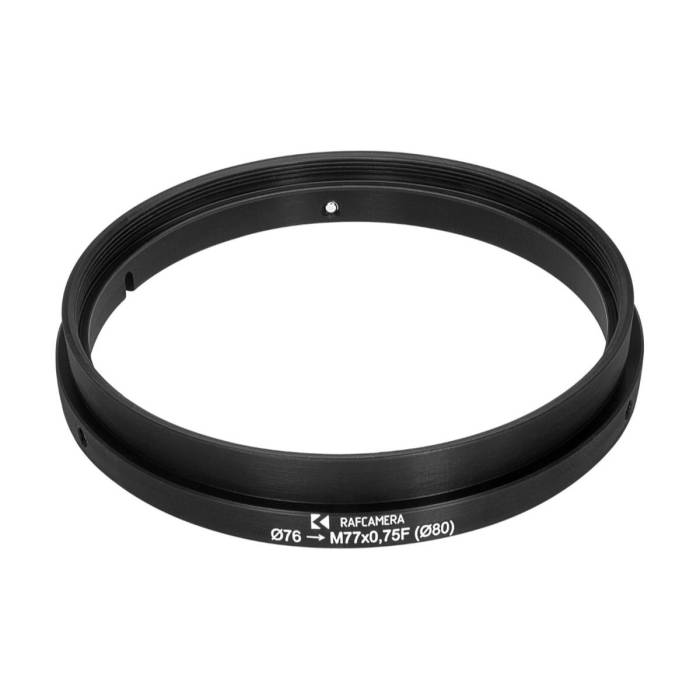 76mm clamp to M77x0.75 female thread adapter for LOMO OKC4-28-1 lenses