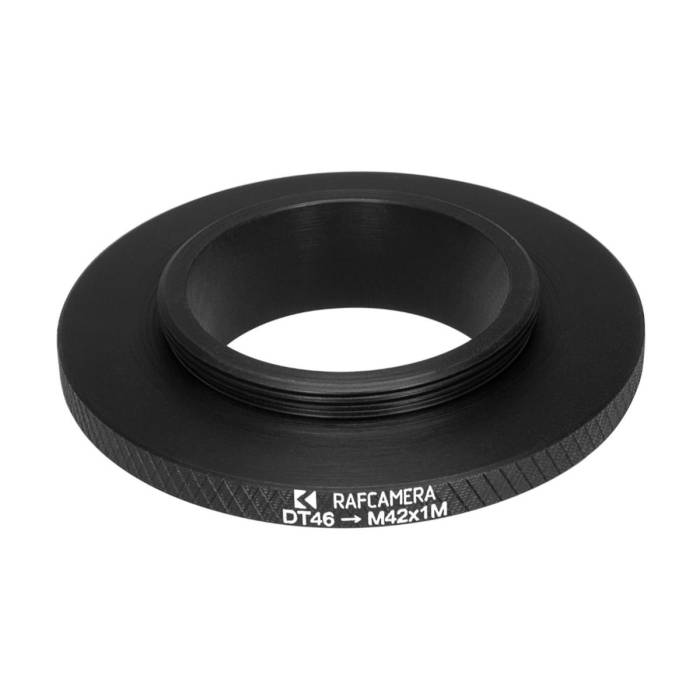 46mm microscope dovetail to M42x1 male thread mount adapter, wide