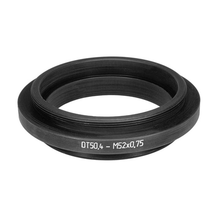50.4mm microscope dovetail to M52x0.75 male thread adapter