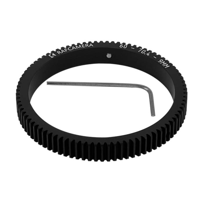 Follow Focus Gear (60-70.4-9mm) for Helios-44 lens (silver, 13 iris blades)